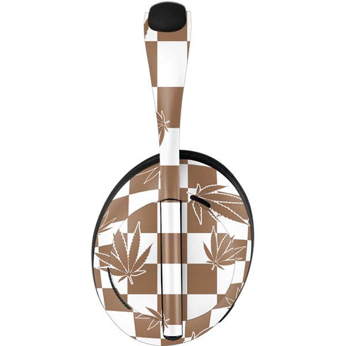 Marijuana Brown Checkered Bose Noise Cancelling Headphones 700 Skin