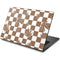 Marijuana Brown Checkered Dell Chromebook Skin