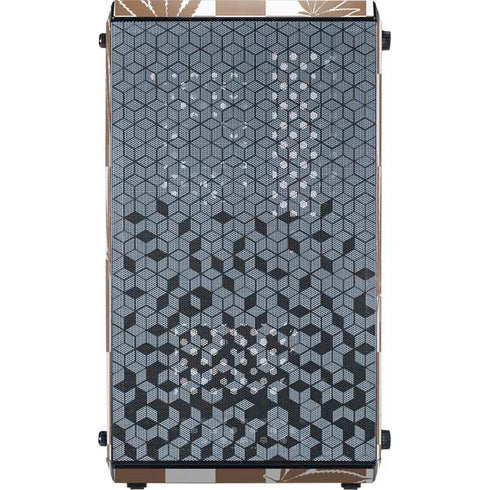 Marijuana Brown Checkered Cooler Master MasterBox Q300L Mini Tower Skin