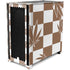 Marijuana Brown Checkered Corsair 4000D Tempered Glass Mid-Tower ATX Case Skin