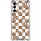 Marijuana Brown Checkered Galaxy A15 5G Clear Case