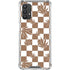 Marijuana Brown Checkered Galaxy A32 5G Clear Case