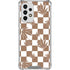 Marijuana Brown Checkered Galaxy A33 5G Clear Case