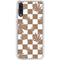 Marijuana Brown Checkered Galaxy A50 Clear Case