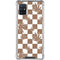 Marijuana Brown Checkered Galaxy A51 5G Clear Case