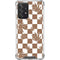 Marijuana Brown Checkered Galaxy A52 5G Clear Case