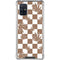 Marijuana Brown Checkered Galaxy A71 5G Clear Case