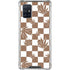 Marijuana Brown Checkered Galaxy A71 5G Clear Case