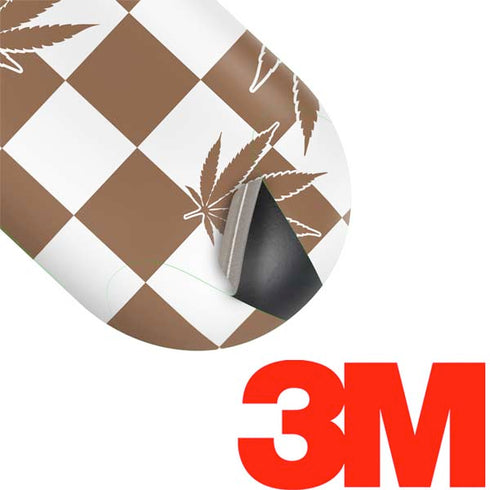 Marijuana Brown Checkered Galaxy Buds Skin