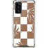 Marijuana Brown Checkered Galaxy Note20 5G Clear Case