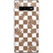 Marijuana Brown Checkered Galaxy S10 Plus Skin