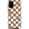 Marijuana Brown Checkered Galaxy S20 Plus Pro Case