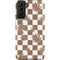 Marijuana Brown Checkered Galaxy S21 Plus 5G Pro Case