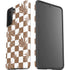 Marijuana Brown Checkered Galaxy S21 Plus 5G Pro Case