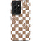 Marijuana Brown Checkered Galaxy S21 Ultra 5G Pro Case