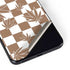 Marijuana Brown Checkered Galaxy S22 Plus Skin