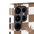 Marijuana Brown Checkered Galaxy S22 Ultra Pro Case
