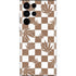 Marijuana Brown Checkered Galaxy S22 Ultra Skin