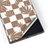 Marijuana Brown Checkered Galaxy S22 Ultra Skin