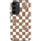 Marijuana Brown Checkered Galaxy S23 Plus Pro Case