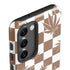 Marijuana Brown Checkered Galaxy S23 Plus Pro Case
