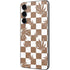 Marijuana Brown Checkered Galaxy S23 Plus Skin