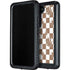 Marijuana Brown Checkered Galaxy S23 Plus Waterproof Case