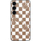 Marijuana Brown Checkered Galaxy S23 Skin