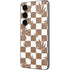 Marijuana Brown Checkered Galaxy S23 Skin