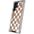 Marijuana Brown Checkered Galaxy S24 Ultra Clear Case
