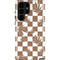 Marijuana Brown Checkered Galaxy S24 Ultra Impact Case