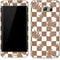 Marijuana Brown Checkered Galaxy S7 Edge Skin