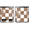 Marijuana Brown Checkered Galaxy Z Flip Skin