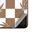Marijuana Brown Checkered Galaxy Z Flip Skin