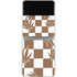 Marijuana Brown Checkered Galaxy Z Flip4 5G Skin