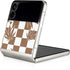Marijuana Brown Checkered Galaxy Z Flip4 5G Skin