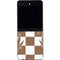 Marijuana Brown Checkered Galaxy Z Flip5 5G Skin