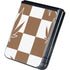 Marijuana Brown Checkered Galaxy Z Flip5 5G Skin