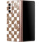 Marijuana Brown Checkered Galaxy Z Fold2 5G Skin
