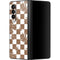 Marijuana Brown Checkered Galaxy Z Fold3 5G Skin