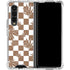 Marijuana Brown Checkered Galaxy Z Fold4 5G Clear Case