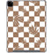 Marijuana Brown Checkered iPad Pro 12.9in (2020) Clear Case
