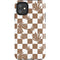 Marijuana Brown Checkered iPhone 11 Impact Case