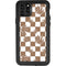 Marijuana Brown Checkered iPhone 11 Pro Max Waterproof Case