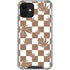 Marijuana Brown Checkered iPhone 12 Mini Clear Case