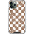 Marijuana Brown Checkered iPhone 12 Pro Clear Case