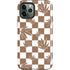 Marijuana Brown Checkered iPhone 12 Pro Impact Case