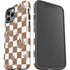 Marijuana Brown Checkered iPhone 12 Pro Impact Case