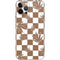 Marijuana Brown Checkered iPhone 12 Pro Skin