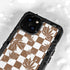 Marijuana Brown Checkered iPhone 13 Mini Waterproof Case